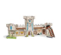 Papo Mini 33107 Mini Knights Castle Cardboard Environment, Multicolour