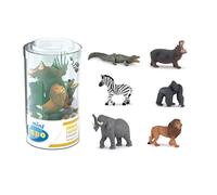 Papo - Mini Wild Animals, Set of 6 Figurines for Children from 3 Years - Exploring the World's Wildlife and Adventure in Nature