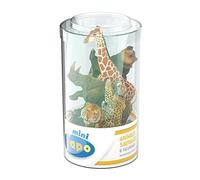 Papo Figurines, 33021 Mini Plus Wild Set 2 (Tube, 6 pcs), Multicolour