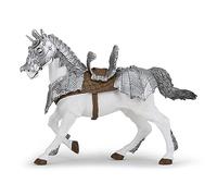 Papo 39799 Horse in armour MEDIEVAL-FANTASY Figurine, Multicolour