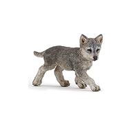 Papo Realistic Baby Wolf Figurine Toy, Wild Life Collection, Kids Ages 3+ | A young canine with a soft and silky coat | hand-painted | a piece to collect | an original gift idea for both girls and boys