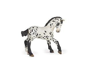 Papo - Realistic Black Appaloosa Foal Figure - Ages 3+ - Horses And Ponies Collection - Creative Play Equestrian World - Gift Idea Toy for Girls and Boys
