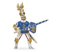 Papo Toy Figure - Realistic Blue Fleur-de-Lys Knight - Ages 3+ - Fantasy & Medieval Collection