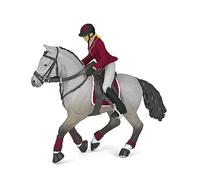 Papo 51563 Competition horse with riding girl with horse toy horses show jumping