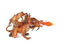 Papo - Realistic Gold Two-Headed Dragon Figure - Ages 3+ - Fantasy & Medieval Collection - Creative Play Legendary Creature - Gift Idea Toy for Girls and Boys - 19.5 Cm