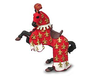 Papo - Realistic Horse Of Red Prince Philippe Figure - Ages 3+ - Fantasy & Medieval Collection - Creative Play Knights Adventure - Gift Idea Toy for Girls and Boys