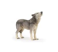 Papo Realistic Howling Wolf Figurine, Wild Life Collection, Kids Ages 3+ | A striking howling pose | hand-painted | a piece to display and collect | a truly original gift idea for girls and boys