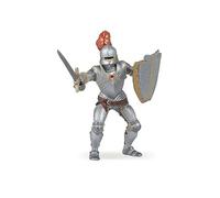 Papo - Realistic Knight In Armor With Red Plume Figure - Ages 3+ - Fantasy & Medieval Collection - Creative Play Medieval Battle - Gift Idea Toy for Girls and Boys