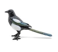 Papo Toy Figure – Wild Animal Kingdom Magpie – Realistic Hand-Painted, Ages 3+, Black/White (50286)