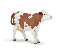 Papo - Realistic Montbéliarde Cow Figure - Ages 3+ - Farm Life Collection - Educational Play Farm Animals - Gift Idea Toy for Girls and Boys