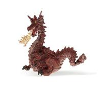 Papo - Realistic Red Dragon With Flame Figure - Ages 3+ - Enchanted World Collection - Creative Play Fire Dragon - Gift Idea Toy for Girls and Boys