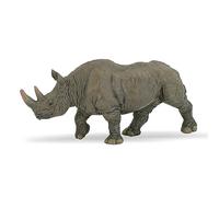 Papo - Realistic Rhinoceros figurine - from 3 years old - Discovering the animals of the savannah - Realistic figurine - Educational toy - Hand painted - Collection - Children's gift
