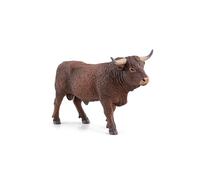 Papo Realistic Salers Bull Figurine, Farm Life Collection, Kids Ages 3+