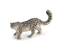 Papo - Snow Leopard Figurine - 3 years old - Fauna Collection - Long tail for balance and protection - 11 cm - Hand painted - Educational wildlife toy - Great gift idea for kids! - snow leopard toy