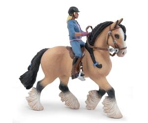 Papo - Realistic Tinker And Young Rider Figure - Ages 3+ - Equestrian World Collection - Creative Play Horse Riding - Gift Idea Toy for Girls and Boys