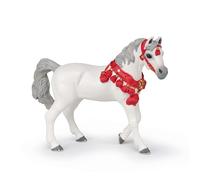Papo - Realistic White Arabian Horse In Parade Tack Figure - Ages 3+ - Horses And Ponies Collection - Creative Play Equestrian World - Gift Idea Toy for Girls and Boys
