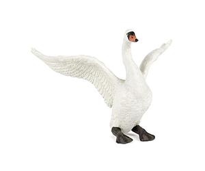 Papo - Realistic White Swan Figure - Ages 3+ - Wild Life Collection - Educational Play Water Birds - Gift Idea Toy for Girls and Boys