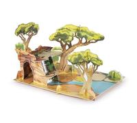 Papo Savanna Scenery Play Toy, Wild Life Collection, Kids Ages 3+ | A creative world of nature and wildlife | compatible with all figures | assembles by hand | a truly original gift idea