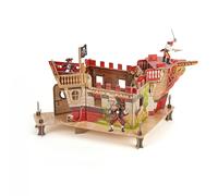 Papo 80403 Set Pirate Castle Pirates and Corsary Box, Multi-Colour