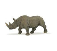 Papo Wild Animal Kingdom Black Rhinoceros Toy Figure, Three Years or Above, Grey/Brown (50066) Papo Multicolor