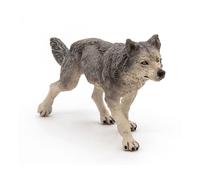 Papo Wild Animal Kingdom Grey Wolf Toy Figure, Three Years or Above, Grey (53012) Papo Multicolor