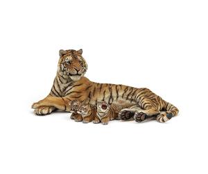 PAPO Wild Animal Kingdom Lying Tigress Nursing Toy Figure