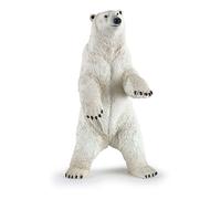 PAPO Wild Animal Kingdom Standing Polar Bear Toy Figure, White (50172)
