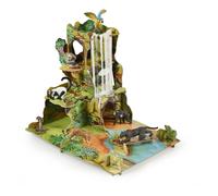 Papo - Jungle Cardboard Playset - Wild Animal Decor for Kids Age 3+ - ISIPLAY Structure for Safari Figurines - Hand-Assembled Educational Environment - 46 x 33 x 36 cm - Gift Idea - 60112