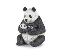 Papo WILD ANIMAL KINGDOM Tiere Figurine, Print, 50196 Sitting Panda and Baby, Multicolour