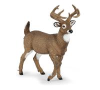 Papo Wild Animal Kingdom White-Tailed Deer Toy Figure (53021) Papo Multicolor