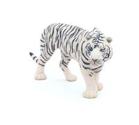 PAPO Wild Animal Kingdom White Tiger Toy Figure, White/Black (50045)