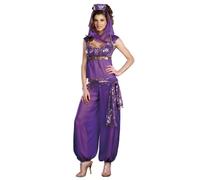 Papootz Sexy Ladies Arabian Princess Fancy Dress Costume Jasmine Bollywood Belly Dancer Size 16
