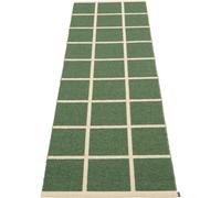 Pappelina - Criss Plastic Rug Leaf / Cream, 70x225 cm - Cream