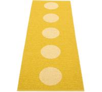 Pappelina - Vera Pop Rug 70x280 cm, Mustard / Pale Yellow - Mustard