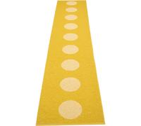 Pappelina - Vera Pop Rug 70x360 cm, Mustard / Pale Yellow - Mustard