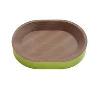 Pappet Scratching Board | Shell Kratzpad And Nest for Cats | Scratching Pillow Furniture Protection | Green Corrugated Cardboard Card 45 Cm As A Toy Against Me Scratches
