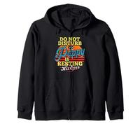 Pappy Im Just Resting My Eyes Not Sleeping Resting My Eyes Zip Hoodie