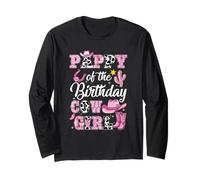 Pappy of The Birthday Cow Girl Western Cowgirl 1St Birthday Long Sleeve T-Shirt