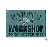 Pappy'S Workshop Toys Fixed For Free Metal 20X30 CM Retro Look Decoration Painting Sign for Home Kitchen Bathroom Farm Garden Garage Inspirational Quotes Wall Decor