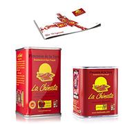 Paprika Powder Smoked Pack - 1 tin 160g Sweet and 1 tin 70g Hot - La Chinata
