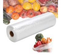 PAPRMA 12” x 20” Plastic Produce Bags, Clear Food Storage Bags 350pcs on a Roll, Clear Produce Bags for Food Vegetable Bread Fruit Meat - 1 Roll