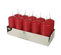 PAPSTAR 10 Candles Diameter 40 mm · 90 mm Red - 17918