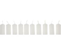 10X Pillar Candles Large Size Church White Candle Long Burning Hours 40X90MM