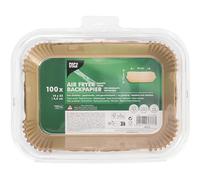 PAPSTAR, 100 Baking Paper 22 cm x 14 cm x 4.5 cm Brown for Hot Air Fryers
