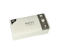 PAPSTAR, 150 Serviettes Daily Collection 1/4 Fold 24 cm x 24 cm White