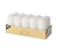 Papstar 17915 Pillar Candles Set of 10 40 x 90 mm White