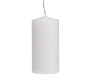 PAPSTAR 17984 Pillar Candles, Paraffin Wax, White, Unscented