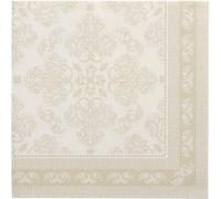 PAPSTAR 250 Napkins ROYAL Collection 1/4 Folded 40cm x 40cm Champagne Arabic