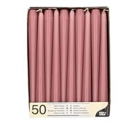 PAPSTAR 50 Candlestick Candles Diameter 2.2 x 25 cm Dusky Pink