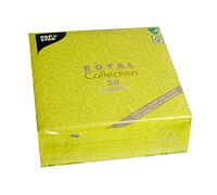 Papstar, 50 Napkins Royal Collection 1/4 fold 40 cm x 40 cm Lime Green Casali #84882